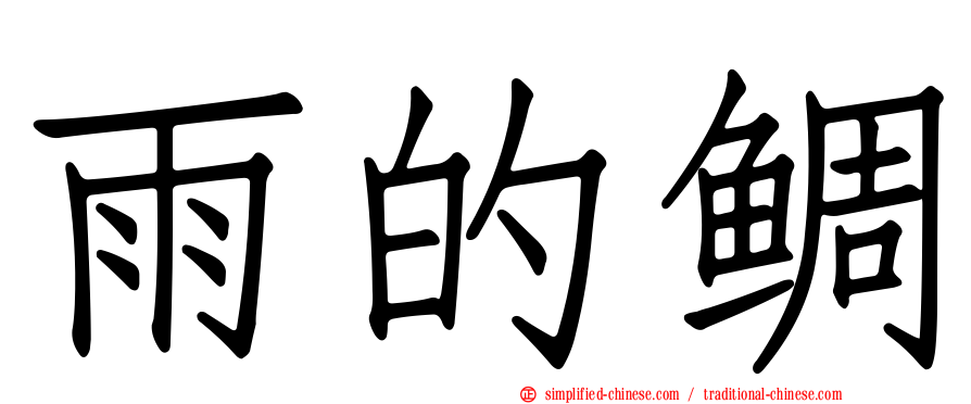 雨的鲷