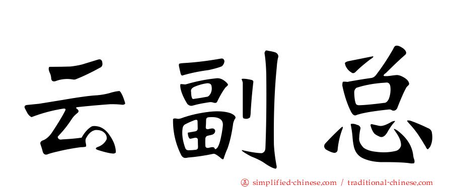 云副总