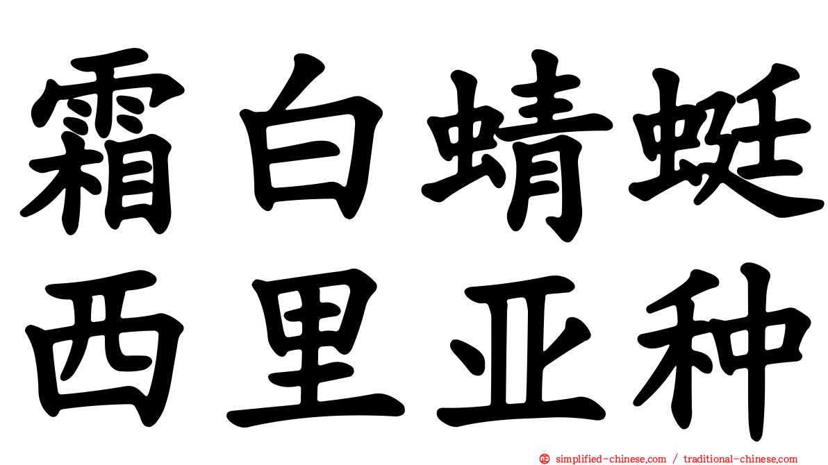 霜白蜻蜓西里亚种