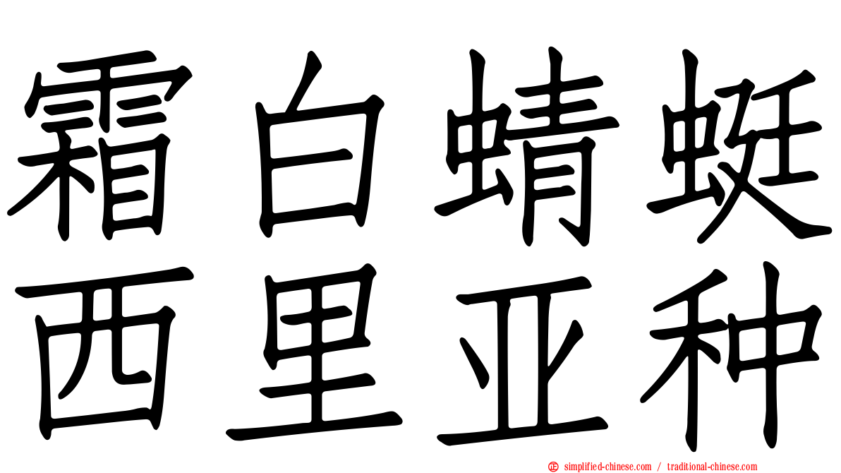 霜白蜻蜓西里亚种