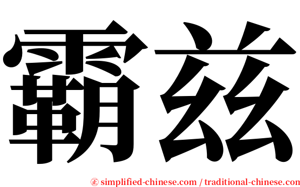 霸兹 serif font