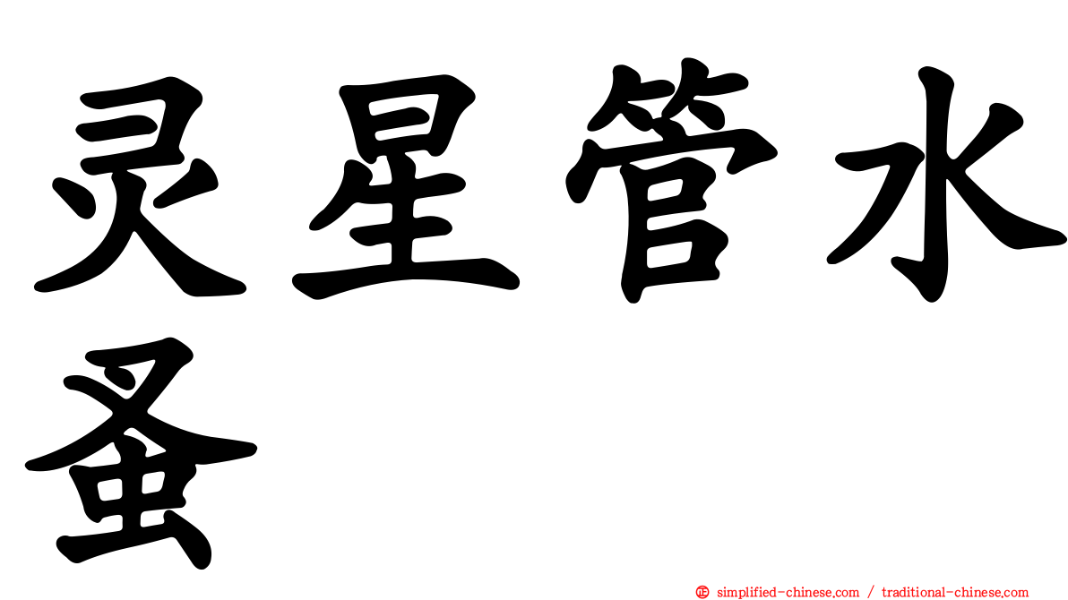 灵星管水蚤