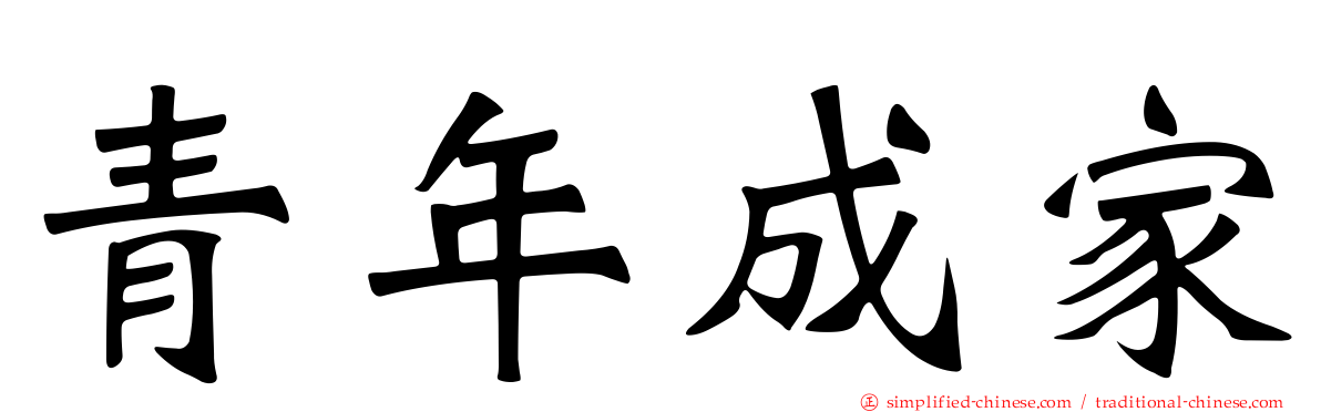 青年成家