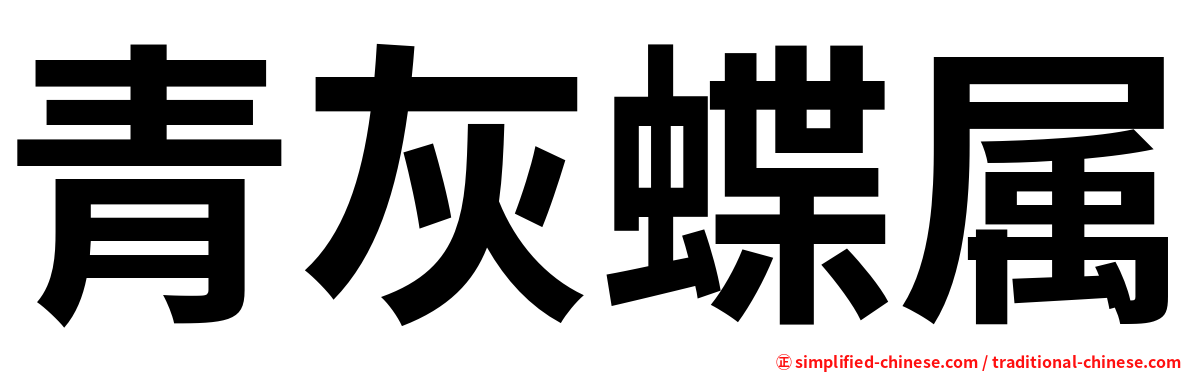 青灰蝶属