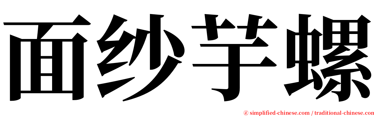 面纱芋螺 serif font