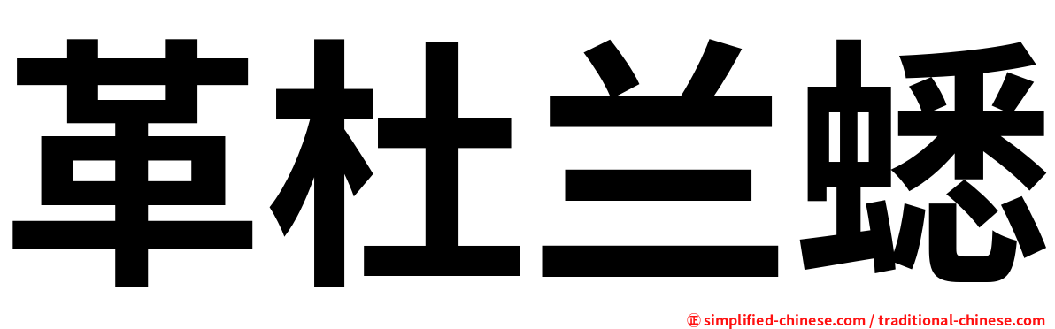 革杜兰蟋