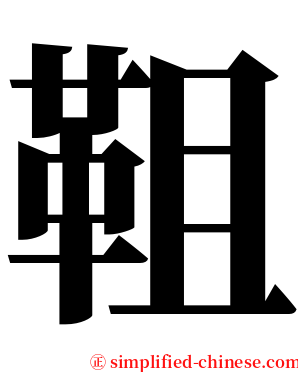 靻 serif font