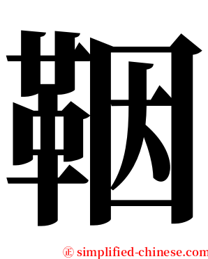 鞇 serif font