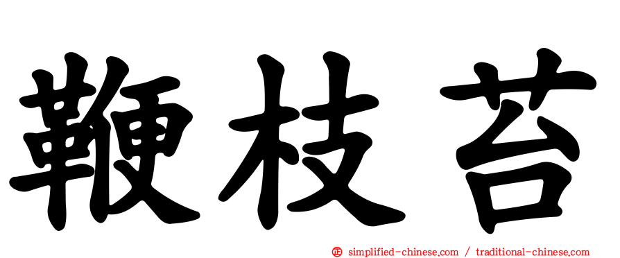 鞭枝苔