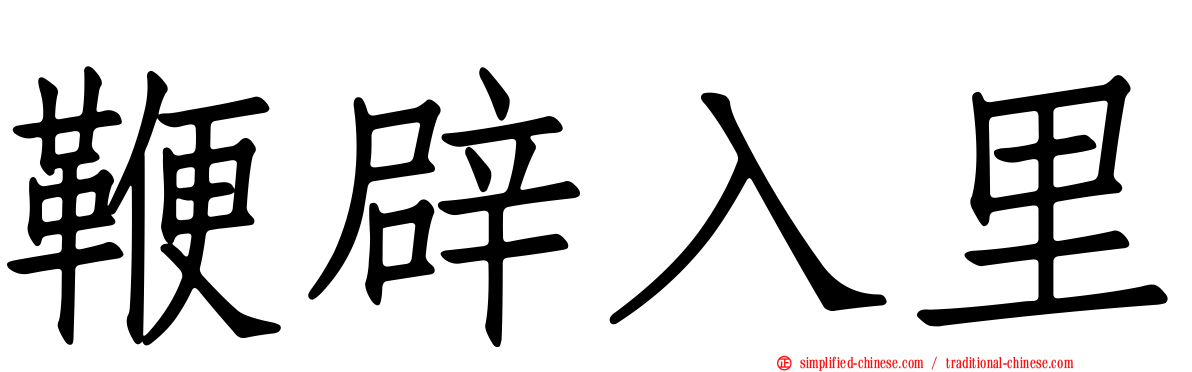 鞭辟入里