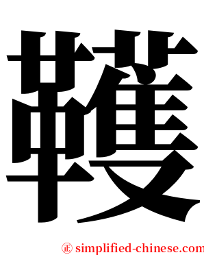 韄 serif font