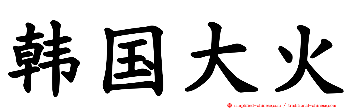 韩国大火