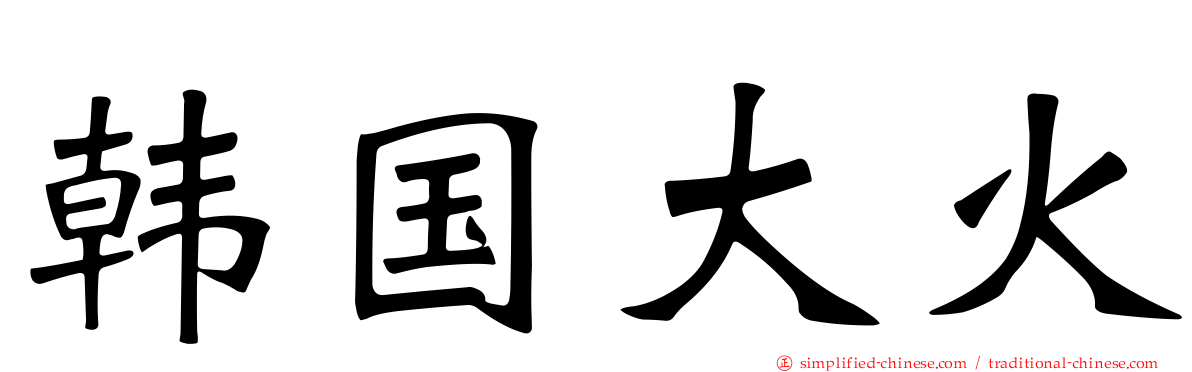 韩国大火