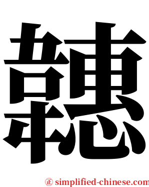 韢 serif font