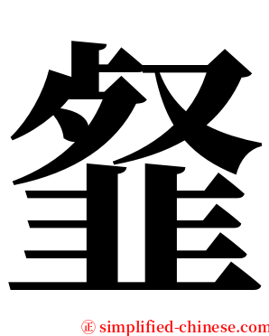 韰 serif font