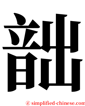 韷 serif font