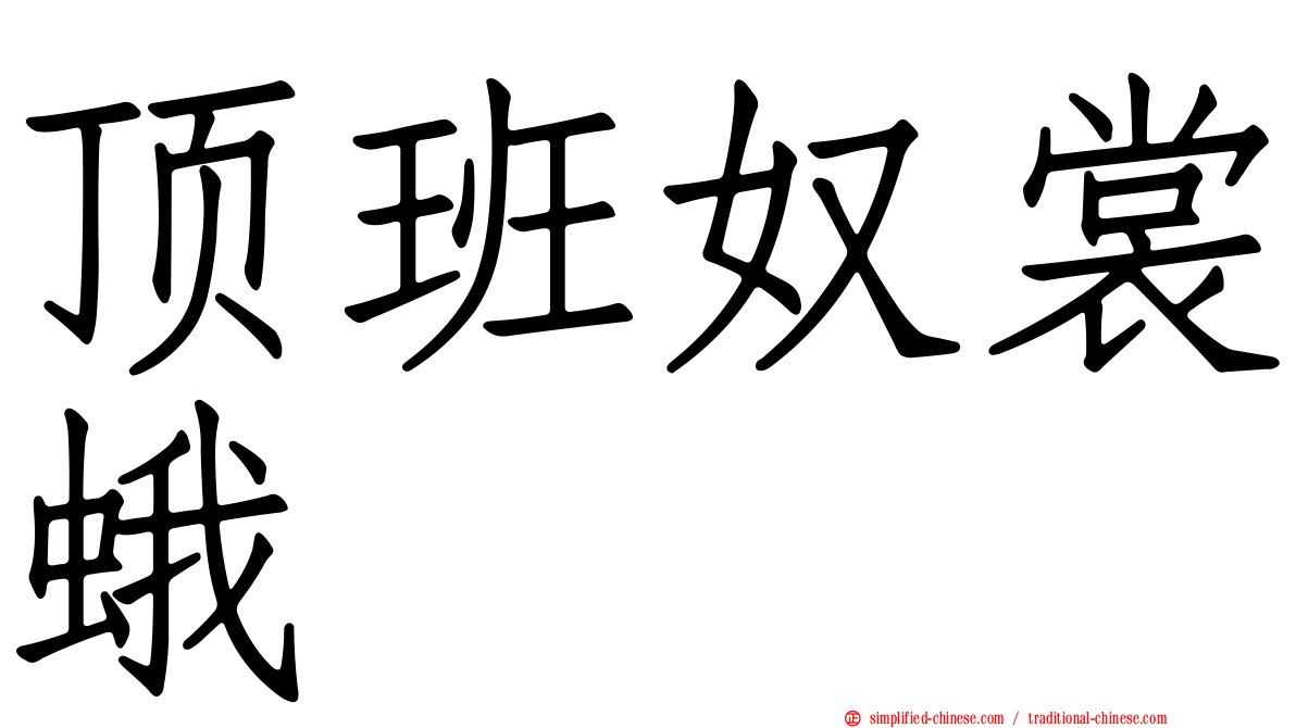 顶班奴裳蛾