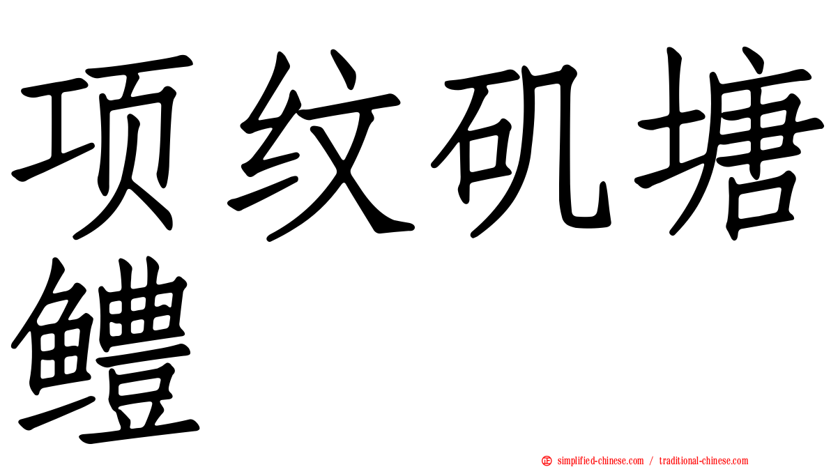 项纹矶塘鳢