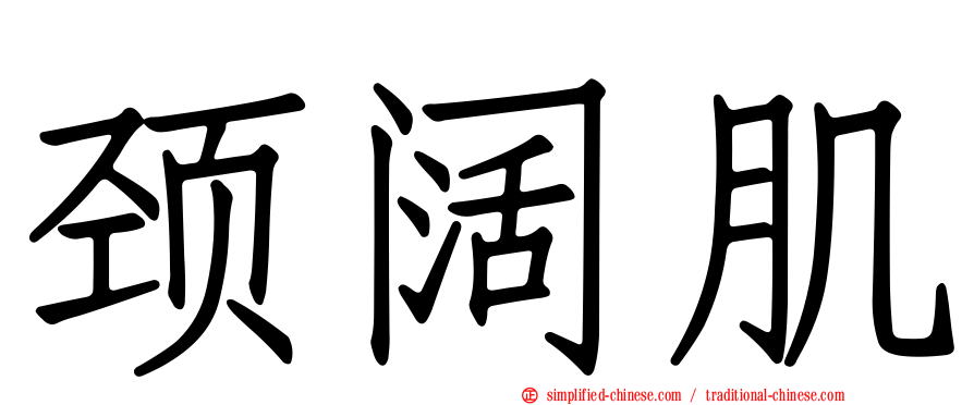 颈阔肌