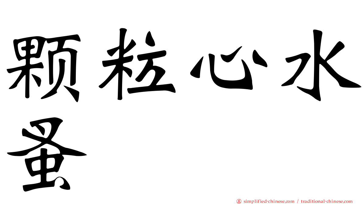 颗粒心水蚤