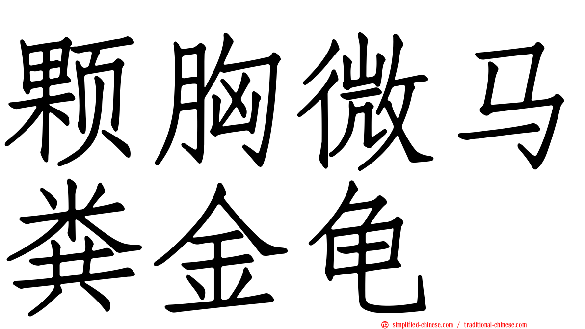颗胸微马粪金龟