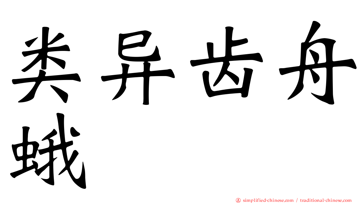类异齿舟蛾