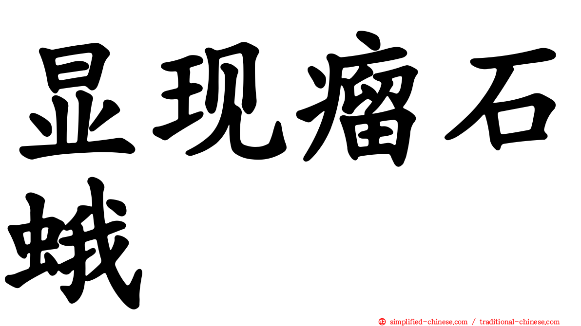 显现瘤石蛾