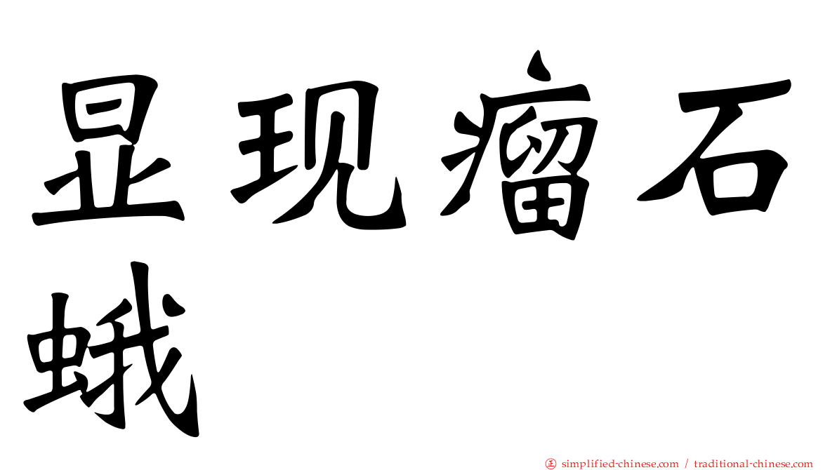显现瘤石蛾