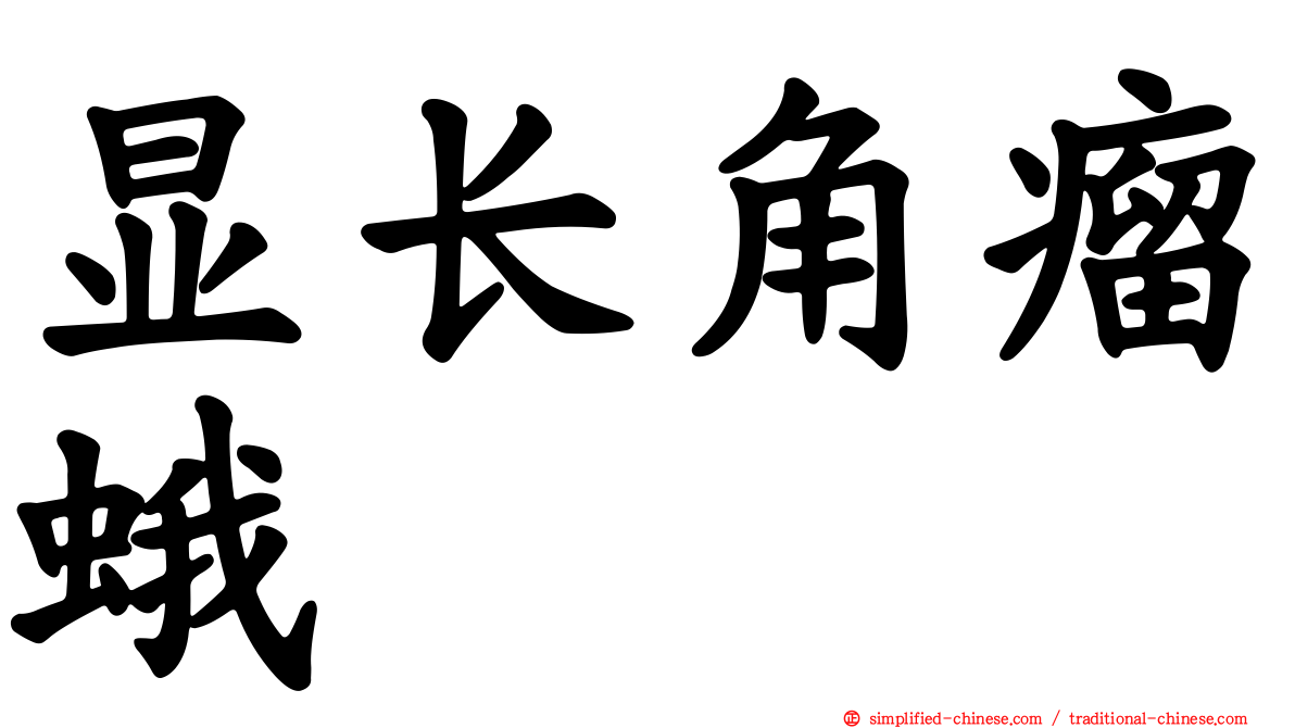 显长角瘤蛾