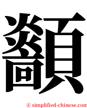 顲 serif font
