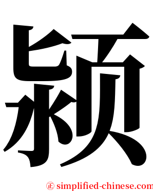 颍 serif font