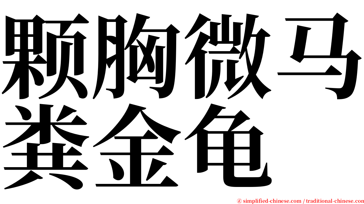 颗胸微马粪金龟 serif font