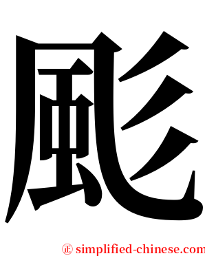 颩 serif font