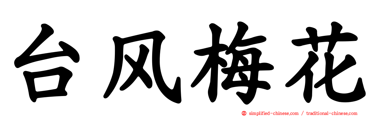 台风梅花