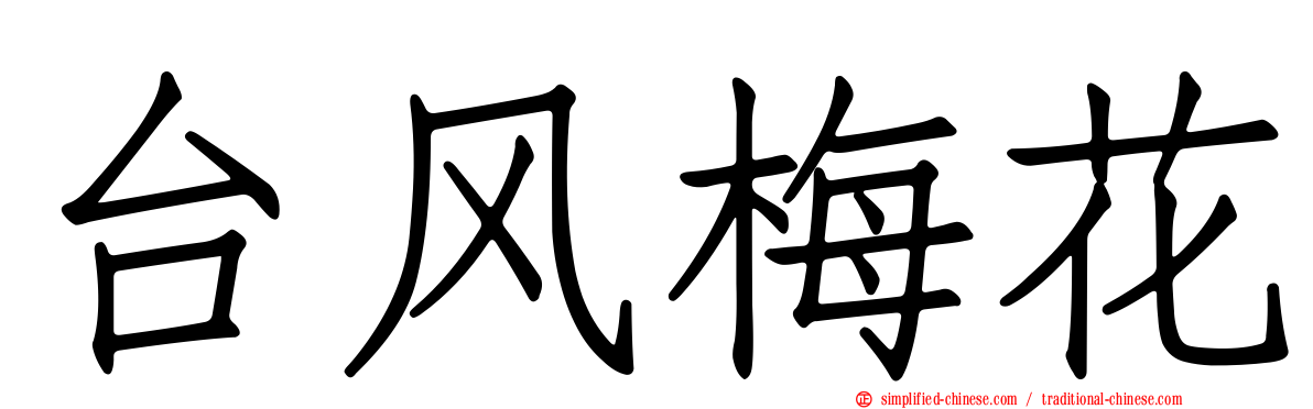 台风梅花