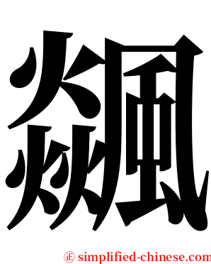 飊 serif font