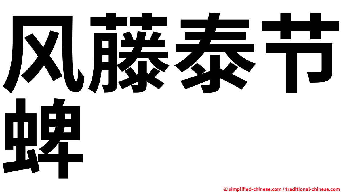 风藤泰节蜱
