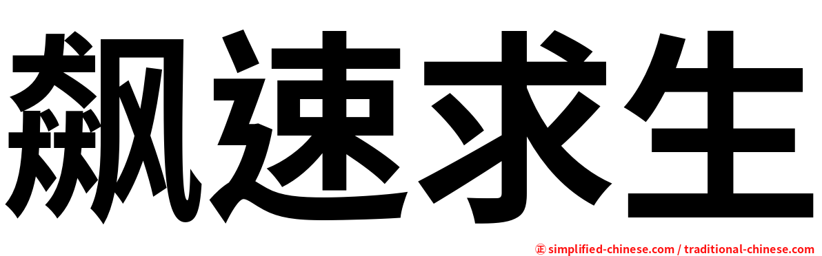 飙速求生