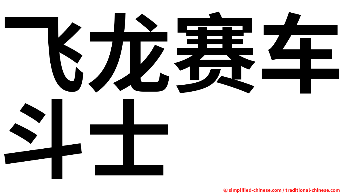 飞龙赛车斗士