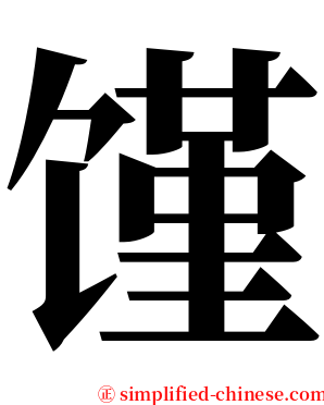 馑 serif font