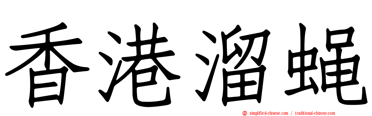 香港溜蝇