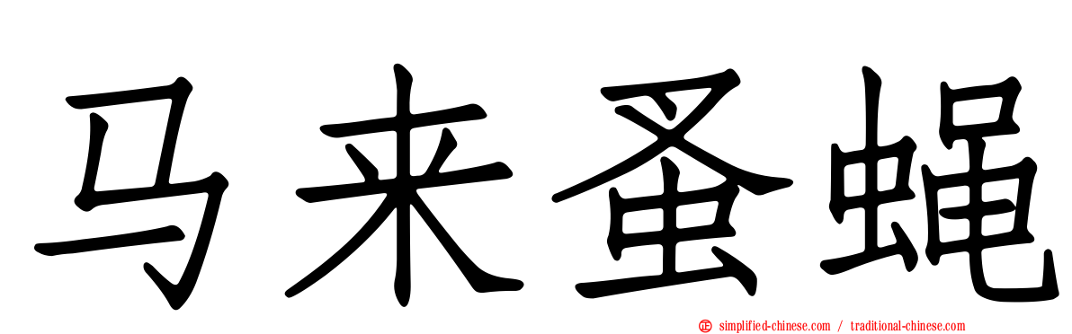 马来蚤蝇