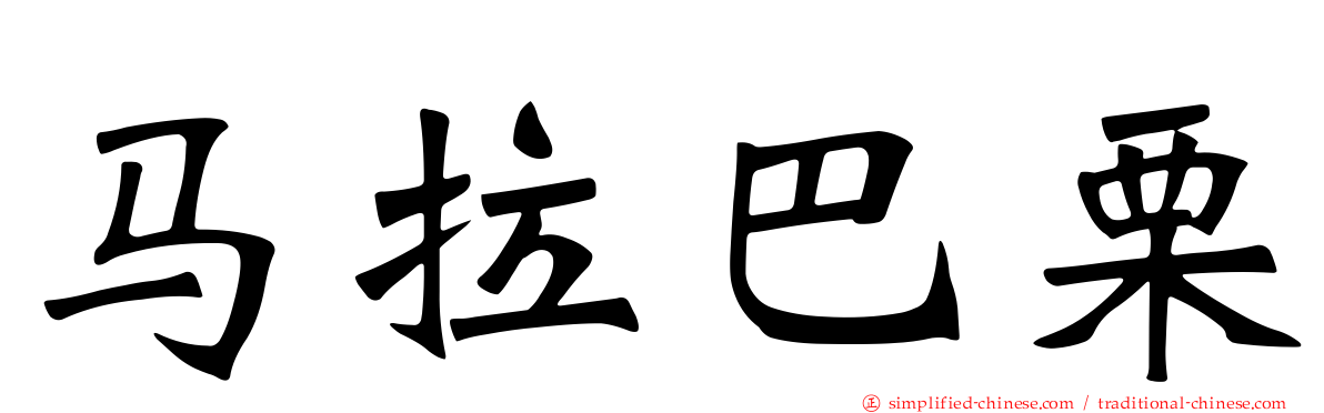马拉巴栗