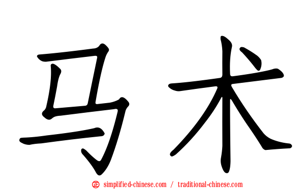 马术