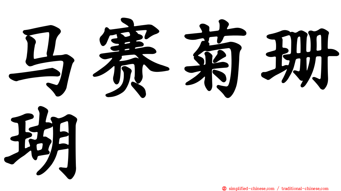 马赛菊珊瑚
