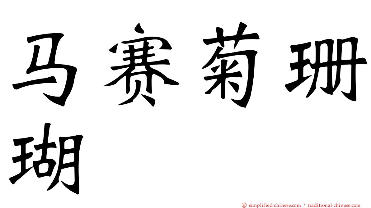 马赛菊珊瑚