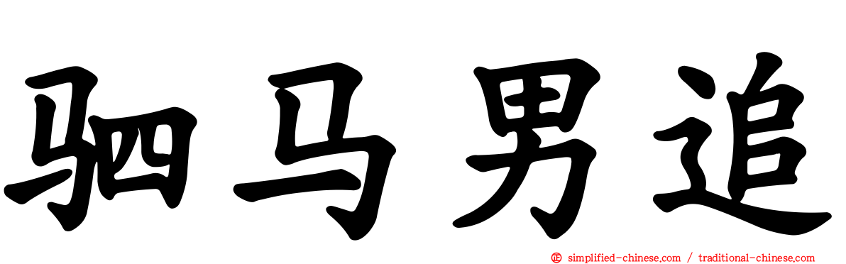 驷马男追