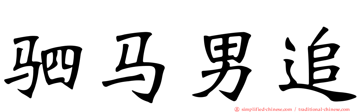 驷马男追
