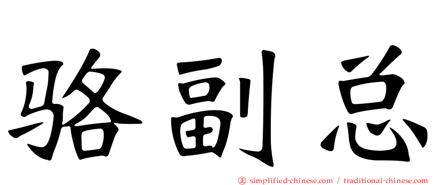 骆副总