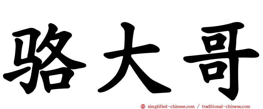 骆大哥